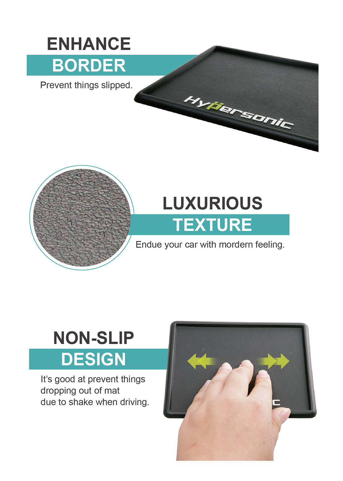 Customized Non-slip Dashboard Sticky Mat HP2721