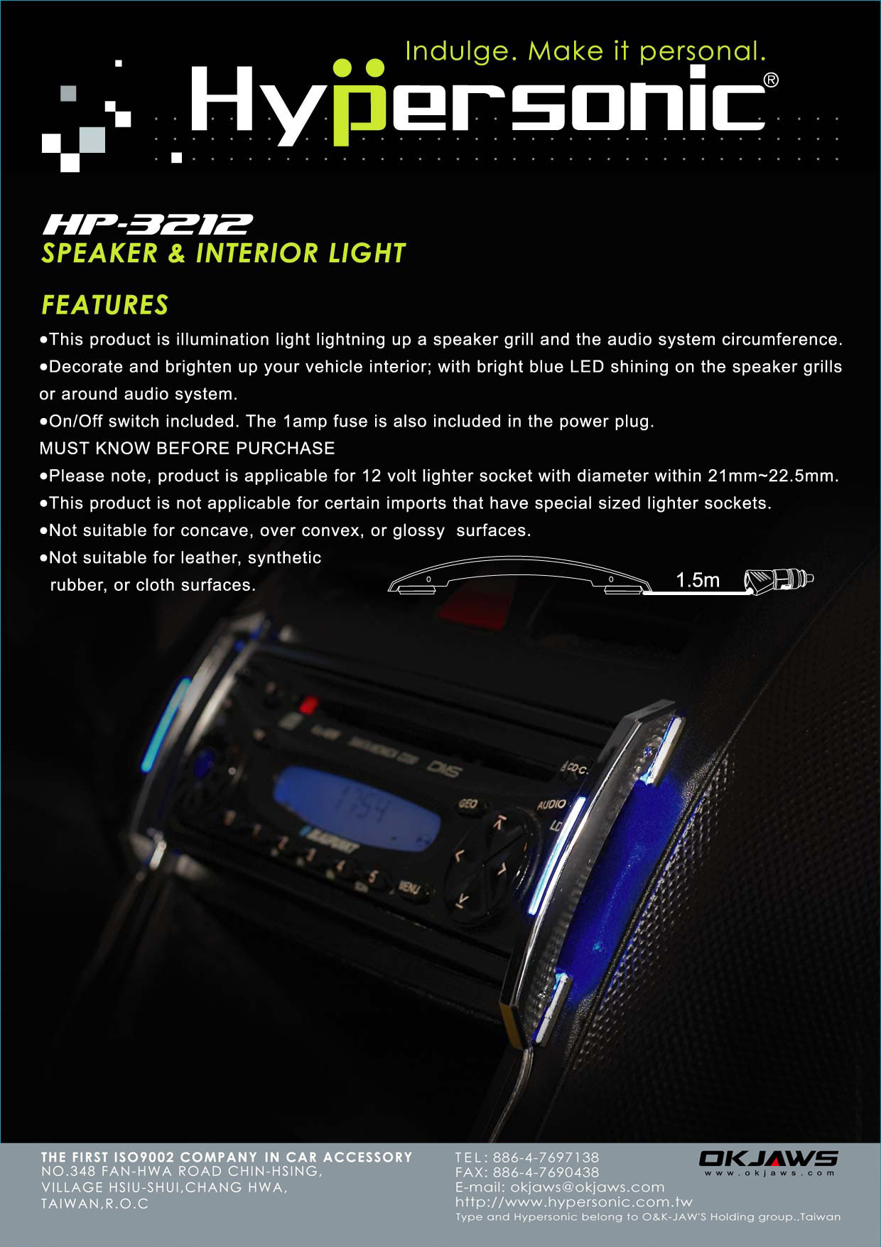 SPEAKER＆INTERIOR LIGHT HP3212
