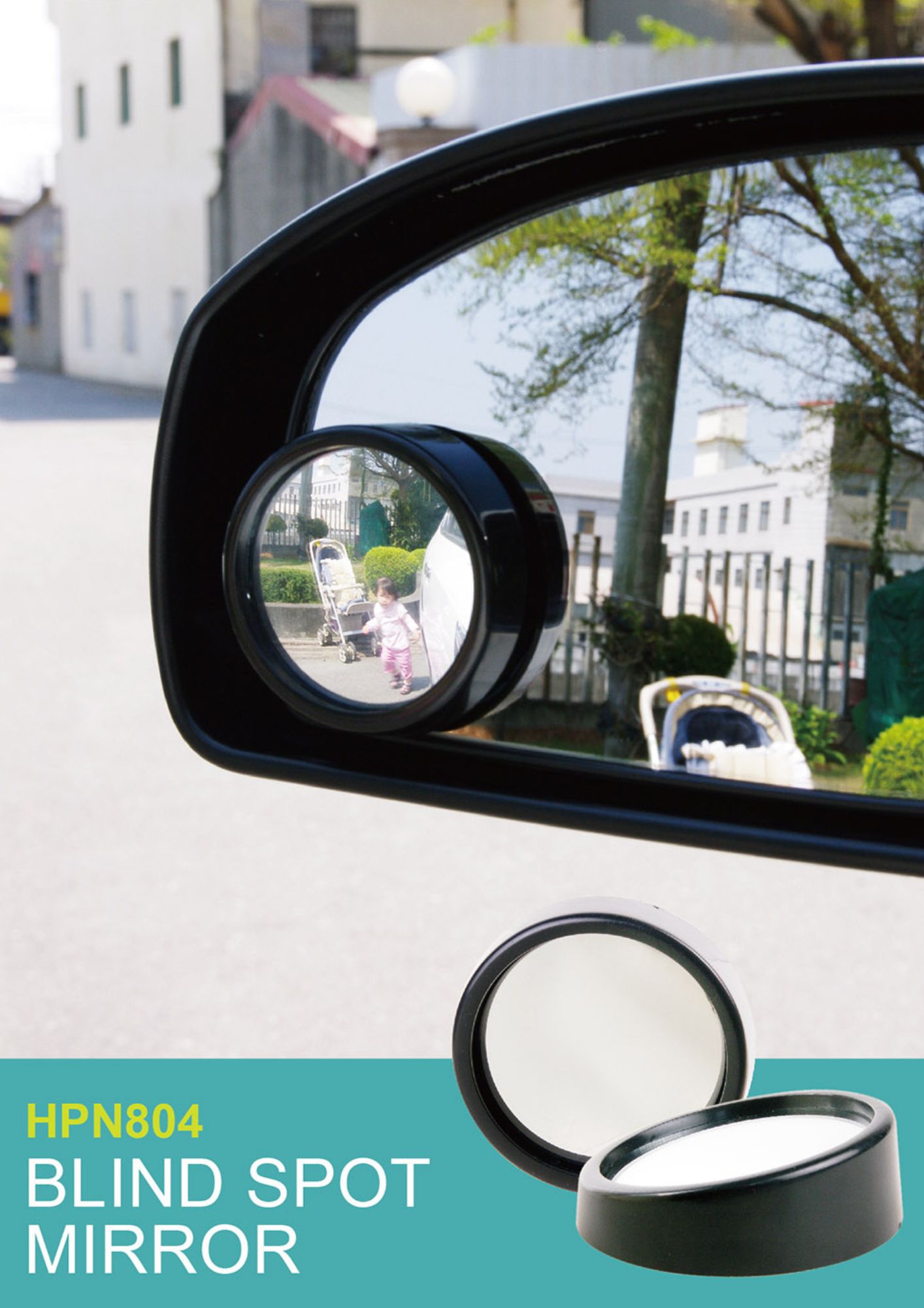 Car Side Round Blind Spot Mirror HPN804